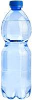 blue bottle of water